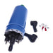 DURAFORCE Inline Universal High Pressure Fuel Pump With Installation Kit Blue