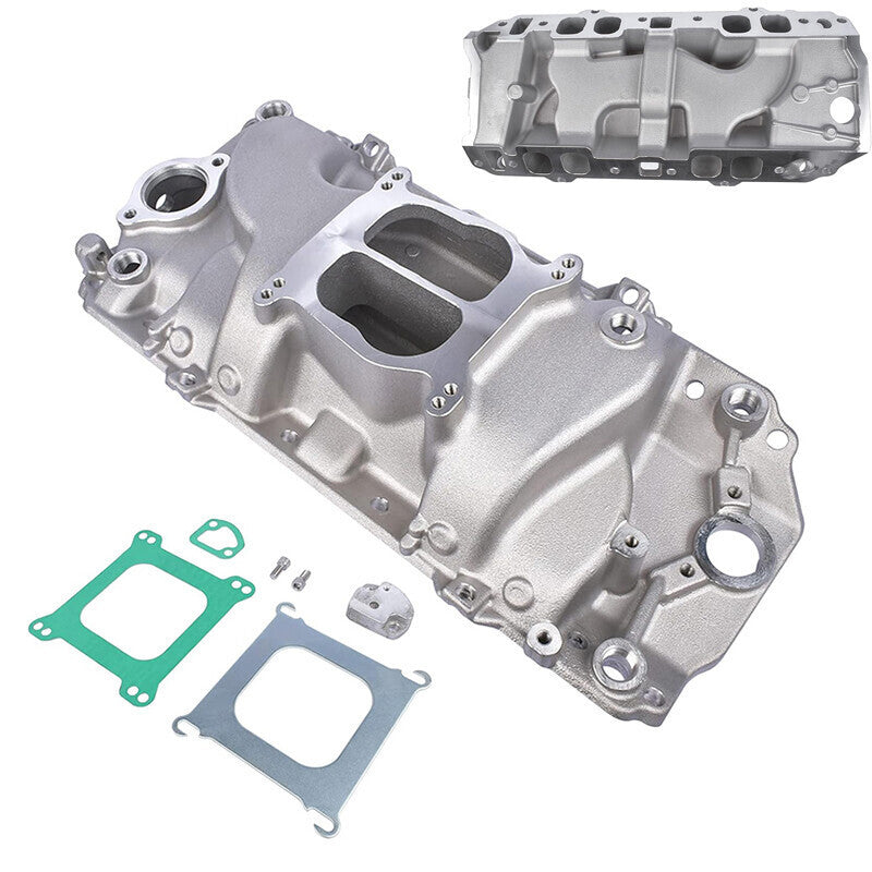 DURAFORCE Intake Manifold Dual Plane Low Rise for Chevy BBC BB Big Block 396 402 427 454