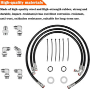 DURAFORCE Transmission Cooler Hose Line Fitting Kit for 2006-2010 GM GMC Chevy 6.6L LBZ LM