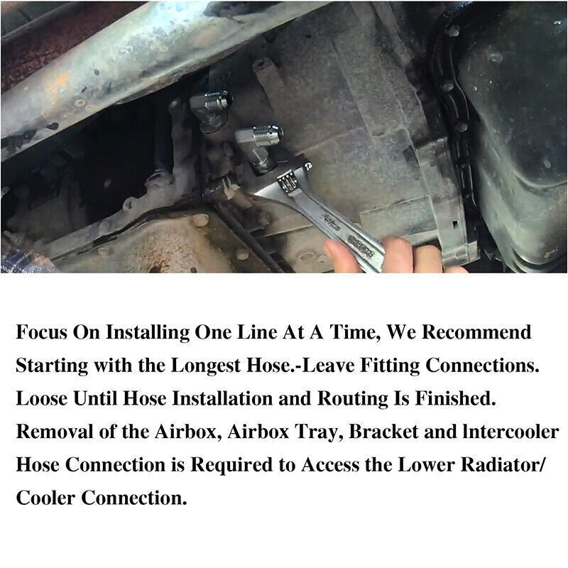 DURAFORCE Transmission Cooler Hose Line Fitting Kit for 2006-2010 GM GMC Chevy 6.6L LBZ LM