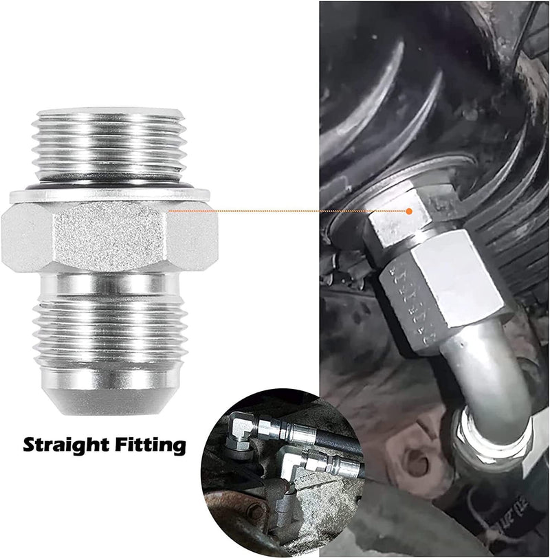 DURAFORCE Transmission Cooler Hose Line Fitting Kit for 2006-2010 GM GMC Chevy 6.6L LBZ LM