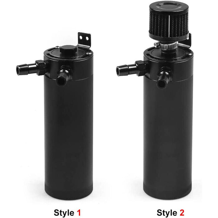 DURAFORCE 750ML Oil Catch Can Kit Universal Oil Separator Large Baffled Reservoir Tank