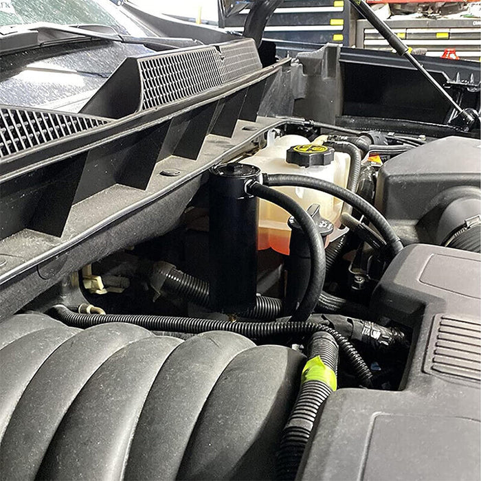 DURAFORCE 750ML Oil Catch Can Kit Universal Oil Separator Large Baffled Reservoir Tank