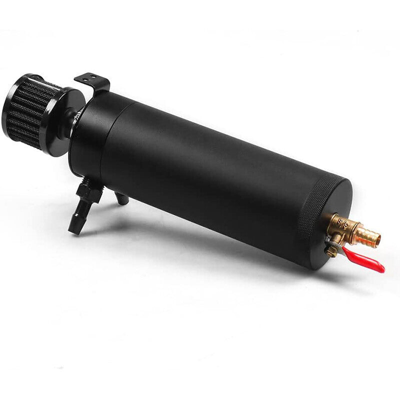 DURAFORCE 750ML Oil Catch Can Kit Universal Oil Separator Large Baffled Reservoir Tank