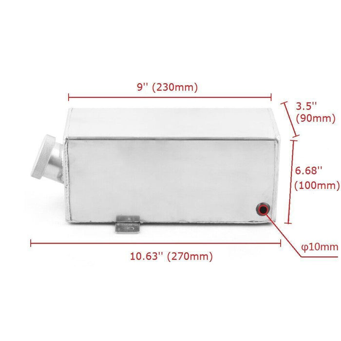 DURAFORCE 1.7L Intercooler Water Injection Spray Tank Windscreen Washer Bottle Aluminium