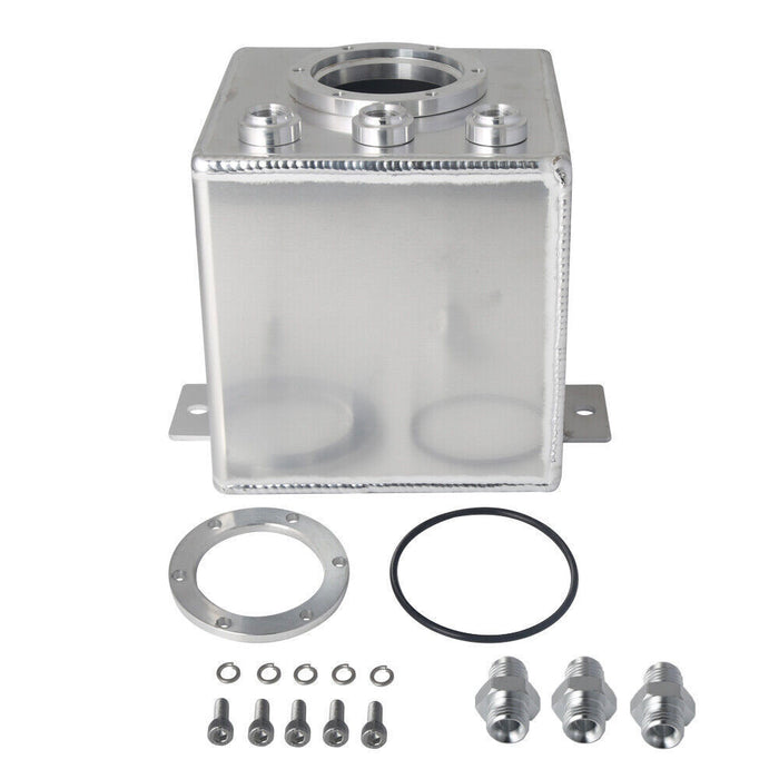 DURAFORCE 2L Billet High Flow Swirl Fuel Surge Tank AN6 Fitting & 044 External Fuel Pump