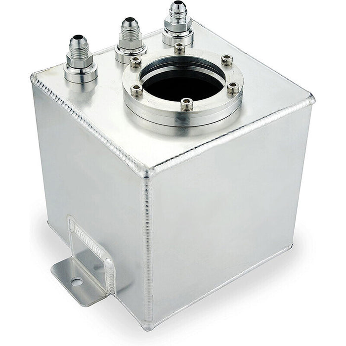 DURAFORCE 2L Billet High Flow Swirl Fuel Surge Tank AN6 Fitting & 044 External Fuel Pump