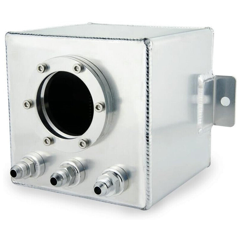 DURAFORCE 2L Billet High Flow Swirl Fuel Surge Tank AN6 Fitting & 044 External Fuel Pump