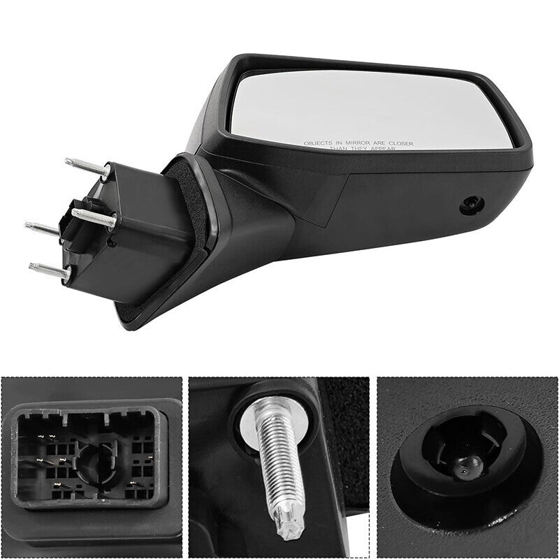 DURAFORCE Mirror For Chevrolet Silverado 1500 Right Side Power Heated Textured 2019-2024