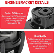 DURAFORCE FOR 09-13 TOYOTA COROLLA 1.8L SET OF 4PCS ENGINE MOTOR & AUTO TRANSMISSION MOUNT