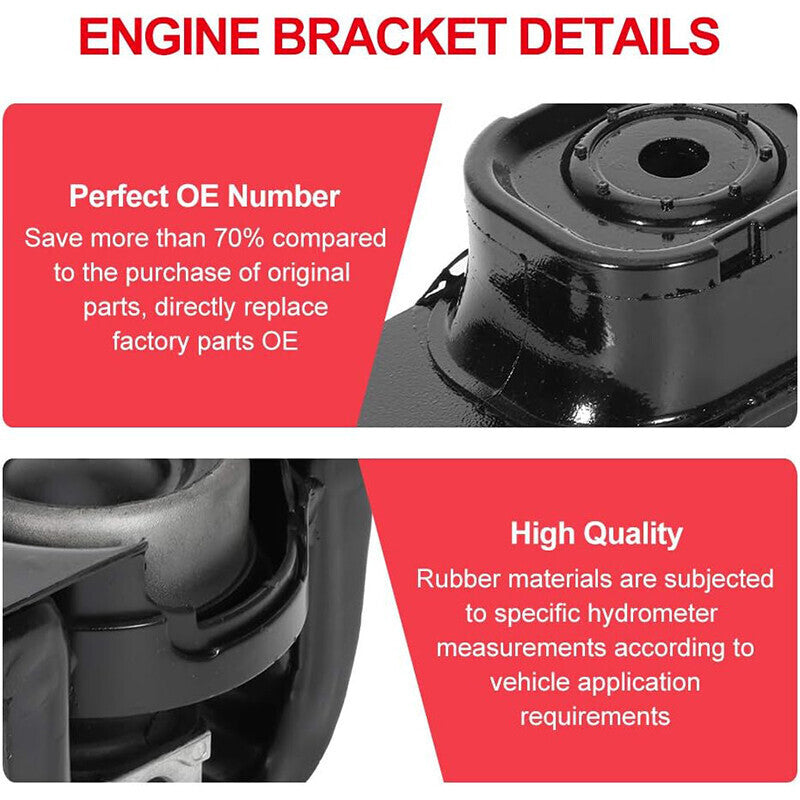 DURAFORCE FOR 09-13 TOYOTA COROLLA 1.8L SET OF 4PCS ENGINE MOTOR & AUTO TRANSMISSION MOUNT