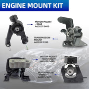 DURAFORCE FOR 09-13 TOYOTA COROLLA 1.8L SET OF 4PCS ENGINE MOTOR & AUTO TRANSMISSION MOUNT