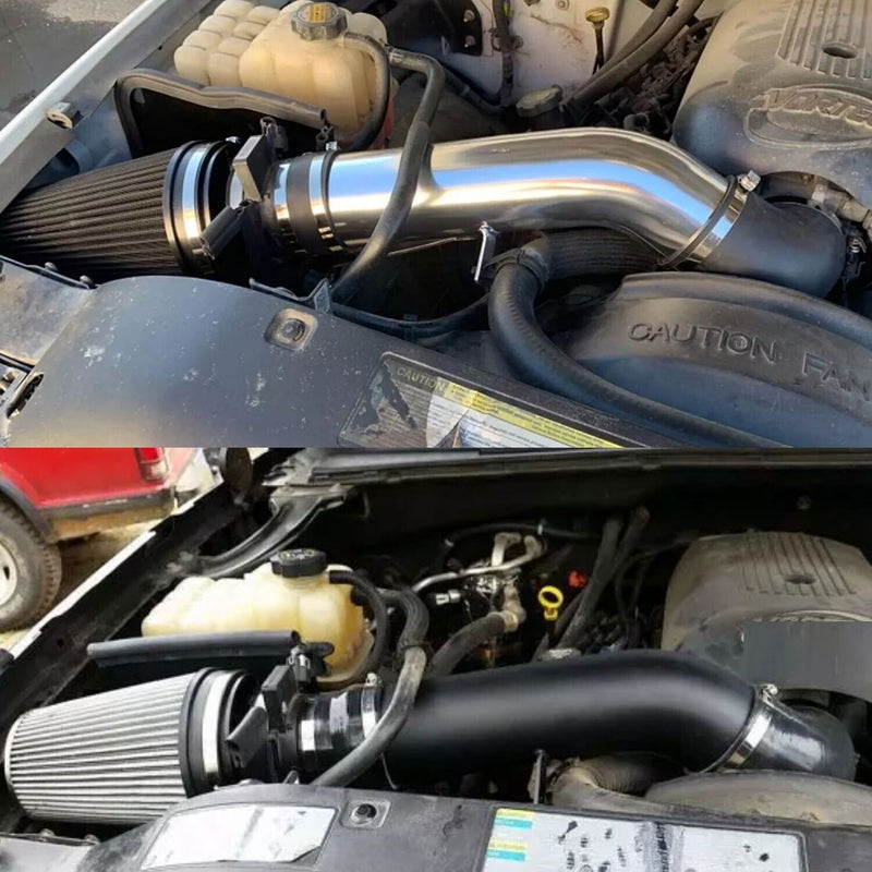 DURAFORCE 4" Inch Cold Air Intake Kit +Heat Shield for 99-06 GMC/Chevy V8 4.8L/5.3L Black