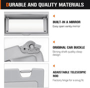DURAFORCE Passenger Right Gray Sun Visor For 2006-2011 Honda Civic 83230-SNA-A01ZA