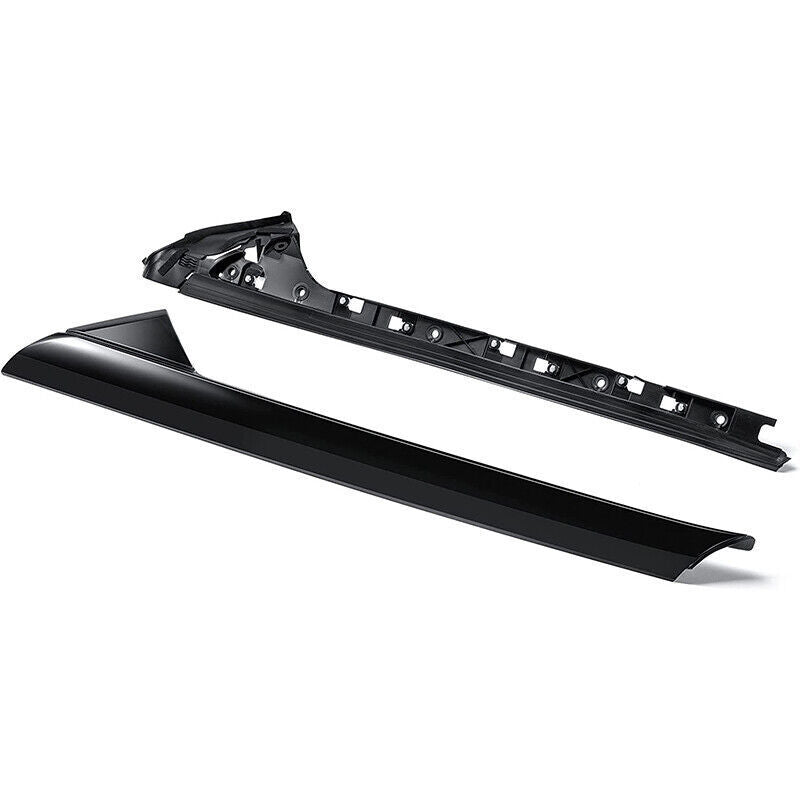 DURAFORCE 2 Pair Passenger Driver Windshield A-Pillar Molding Trim for 11-19 Ford Explorer
