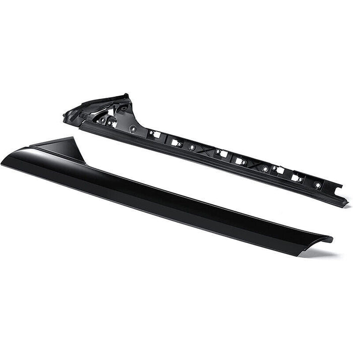 DURAFORCE 2 Pair Passenger Driver Windshield A-Pillar Molding Trim for 11-19 Ford Explorer