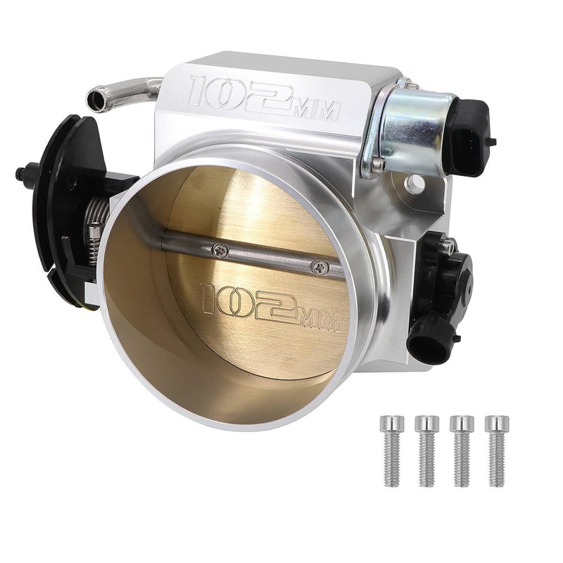 DURAFORCE Fit LS Throttle Body 102mm 4 Bolt +TPS IAC For GM LS1 LS2 LS6 LS7 LSX Alum
