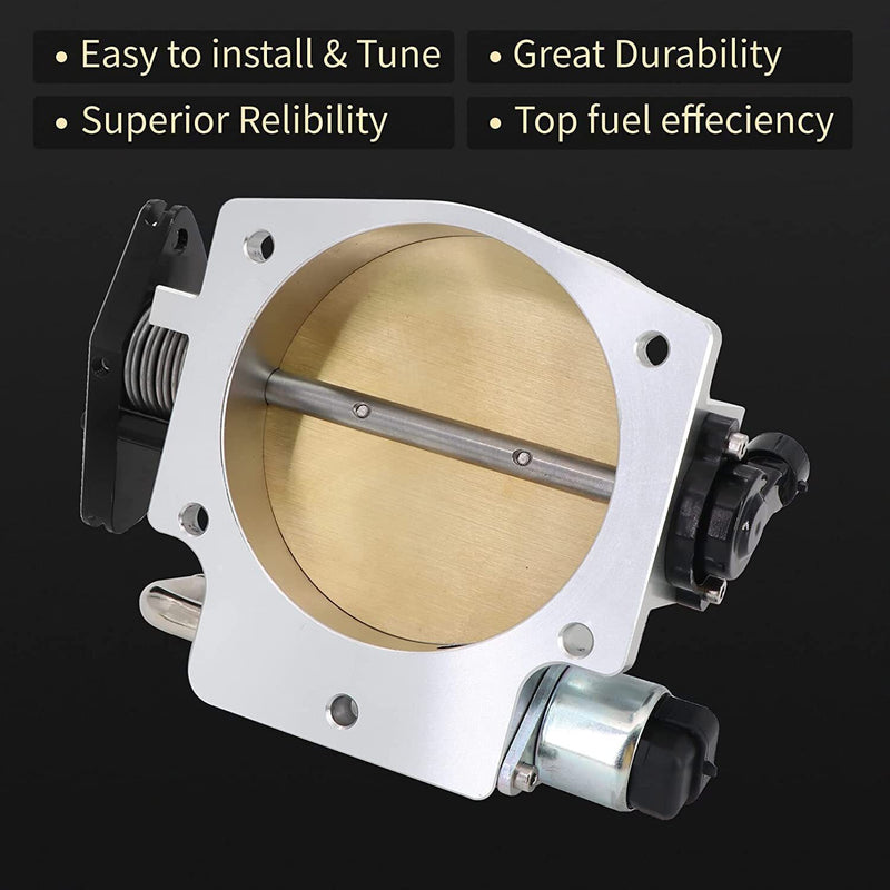 DURAFORCE Fit LS Throttle Body 102mm 4 Bolt +TPS IAC For GM LS1 LS2 LS6 LS7 LSX Alum