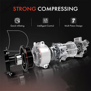 DURAFORCE A/C Compressor w/ Clutch for Sanden 508 Style 8-Groove Serpentine Belt Aluminum