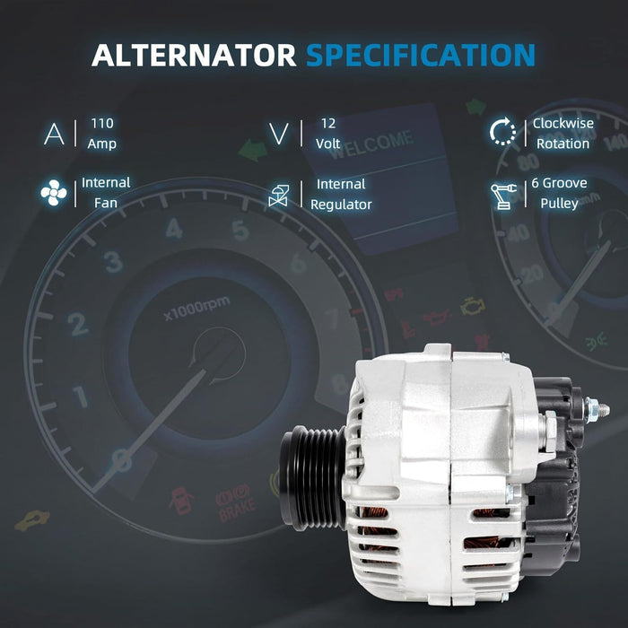 DURAFORCE For 2010-2013 Hyundai Sonata Alternator 11-13 Kia Optima 2.4L 37300-2G150 11491
