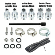 DURAFORCE Universal Car Oil Catch Can Kit Reservoir Baffled Tank with Breather Filter Red