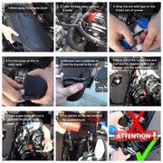 DURAFORCE Universal Car Oil Catch Can Kit Reservoir Baffled Tank with Breather Filter Red
