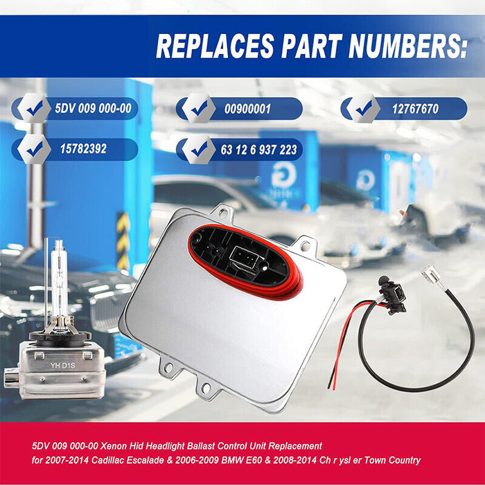 DURAFORCE HID Headlight Xenon Ballast & Igniter & D1S Bulb For 2007-2013 Cadillac Escalade