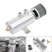 DURAFORCE Car Engine 750ml 10AN Oil Catch Can Reservoir Tank + Breather Filter Baffled Kit