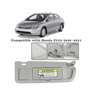DURAFORCE Sun Visor Light GRAY Clear GRAY PAIR For 2006-2011 Honda Civic Left & Right SET
