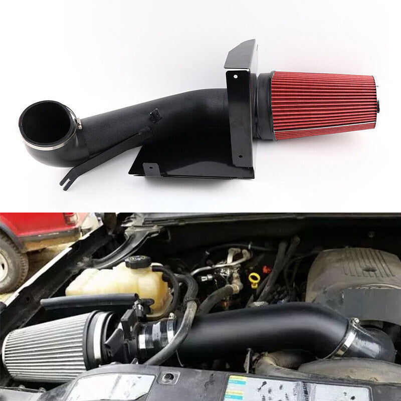 DURAFORCE Black Cold Air Intake System Heat Shield + Filter for GMC Silverado 99-06 Chevy