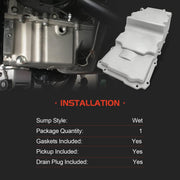 DURAFORCE Swap Oil Pan Retrofit Kit Low Profile for LS1 LS2 LS3 4.8L 5.3L 6.0L 6.2L Rear