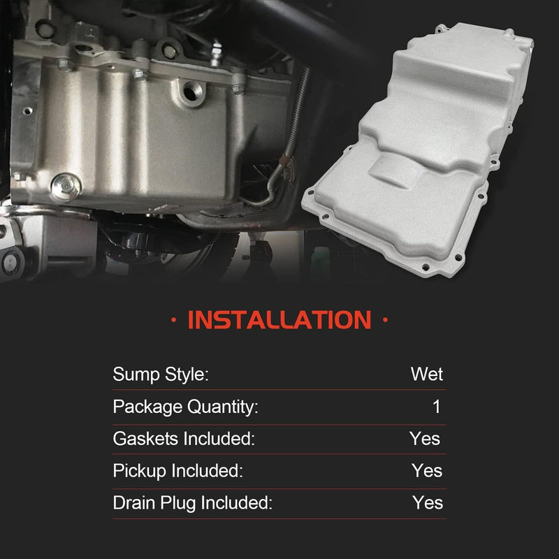 DURAFORCE Swap Oil Pan Retrofit Kit Low Profile for LS1 LS2 LS3 4.8L 5.3L 6.0L 6.2L Rear