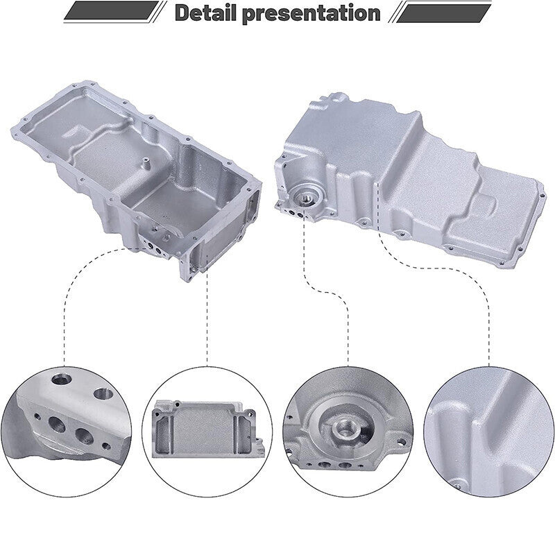 DURAFORCE Swap Oil Pan Retrofit Kit Low Profile for LS1 LS2 LS3 4.8L 5.3L 6.0L 6.2L Rear