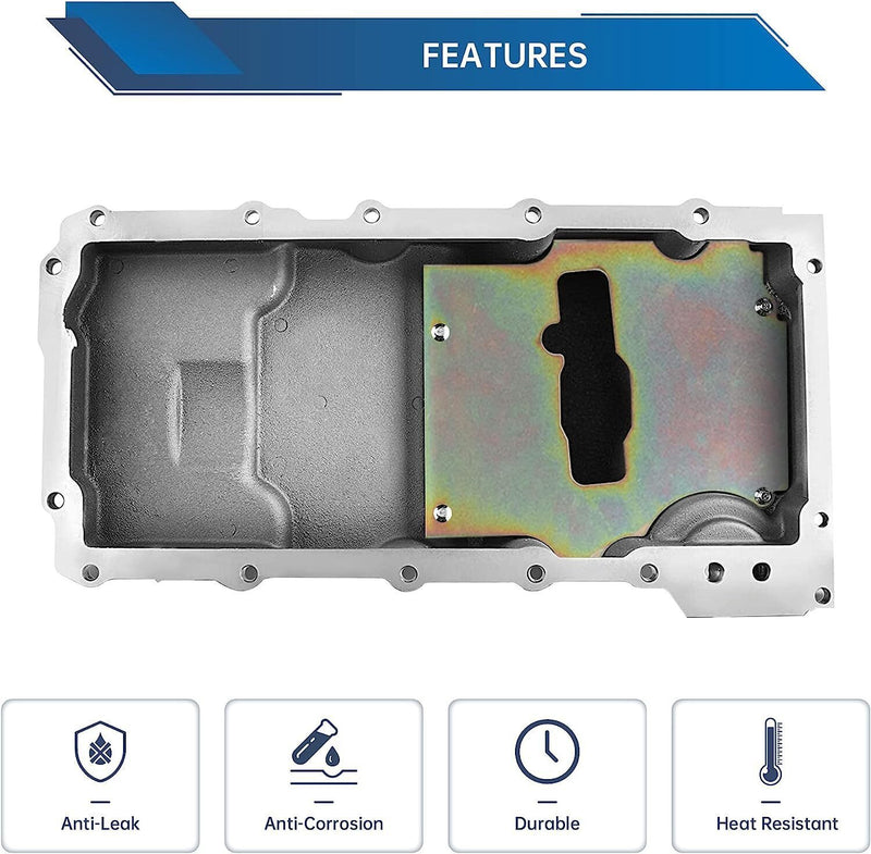 DURAFORCE Swap Oil Pan Retrofit Kit Low Profile for LS1 LS2 LS3 4.8L 5.3L 6.0L 6.2L Rear