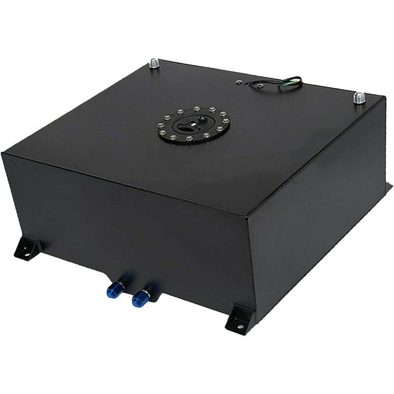 DURAFORCE 20 Gallon/80L Fuel Cell Gas Tank Black Aluminum w Level Sender& Cap Fuel Line