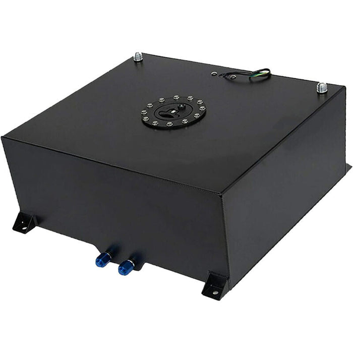 DURAFORCE 20 Gallon/80L Fuel Cell Gas Tank Black Aluminum w Level Sender& Cap Fuel Line