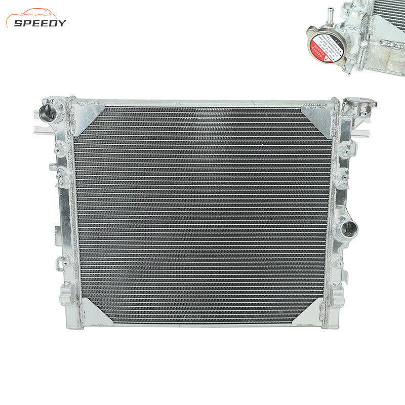 DURAFORCE For 2007-2018 Jeep Wrangler JK 3.6L 3.8L V6 Engine Aluminum 3 Row Radiator
