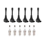 DURAFORCE 6X Ignition Coil & 6X Spark Plug for 2009-2019 Nissan Maxima V6 3.5L UF550 C1670