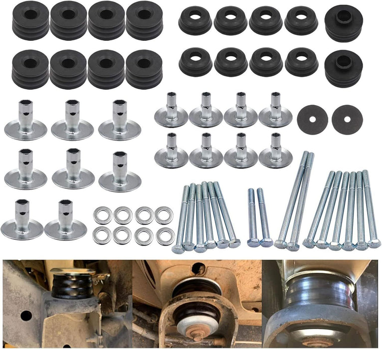 DURAFORCE Fit For 2008-2016 Ford F-250 F-350 Super Duty Body Cab Mounts Body Mount Bushing