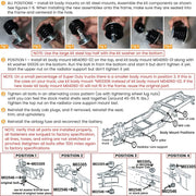 DURAFORCE Fit For 2008-2016 Ford F-250 F-350 Super Duty Body Cab Mounts Body Mount Bushing