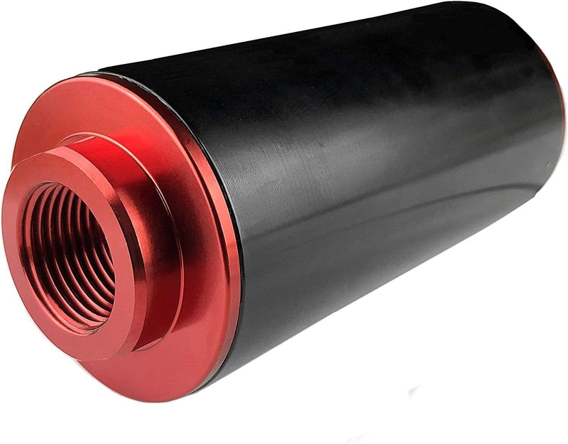 DURAFORCE High Flow Inline Fuel Filter 100 Micron Cleanable 6AN 8AN 10AN Adapter Universal
