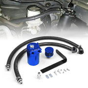 DURAFORCE Oil Catch Can Kit Blue Tank for 11-21 Ford F150 5.0L Raptor 2.7L 3.5L Ecoboost