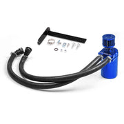 DURAFORCE Oil Catch Can Kit Blue Tank for 11-21 Ford F150 5.0L Raptor 2.7L 3.5L Ecoboost