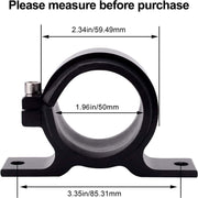 DURAFORCE 50mm Single Clamp Cradle Fuel Pump Bracket Fuel Filter Mounting Black US STOCK