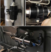 DURAFORCE 50mm Single Clamp Cradle Fuel Pump Bracket Fuel Filter Mounting Black US STOCK