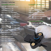 DURAFORCE Fuel Injection Pressure Sensor For Ford E150 E250 E350 Focus Lincoln 3F2E9G756AA