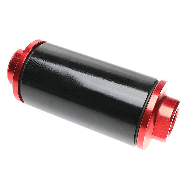 DURAFORCE High Flow Inline Fuel Filter 30 Micron Cleanable with AN6 AN8 AN10 Adapter
