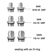 DURAFORCE High Flow Inline Fuel Filter 30 Micron Cleanable with AN6 AN8 AN10 Adapter
