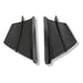 DURAFORCE 1Pair Motorcycle Side Winglets Air Deflector Wing Kit Spoiler Gloss Carbon Fiber