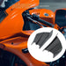 DURAFORCE 1Pair Motorcycle Side Winglets Air Deflector Wing Kit Spoiler Gloss Carbon Fiber